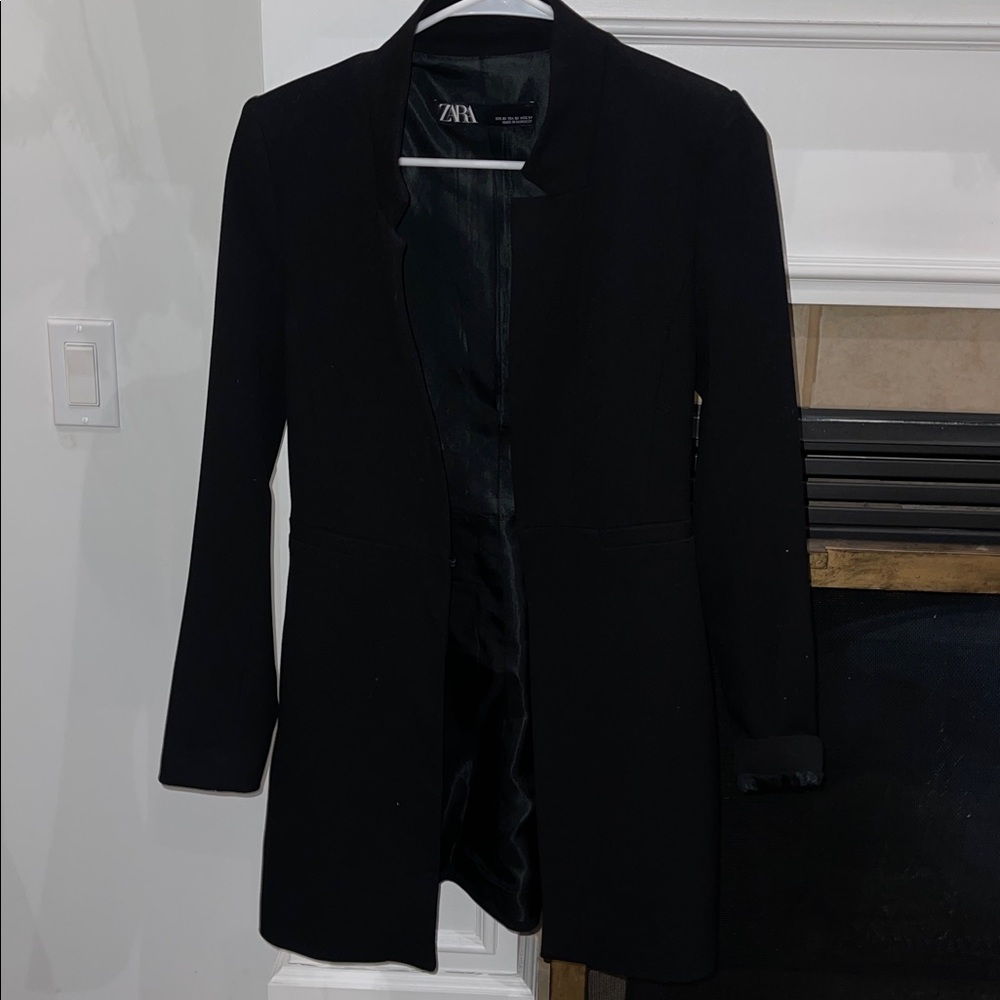 Zara Women's Black Coat Blazer XS